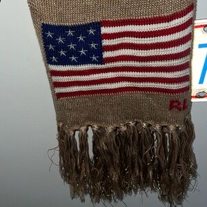 Ralph Lauren Tan Knit Scarf